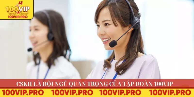 CSKH là đội ngũ quan trọng của tập đoàn 100VIP